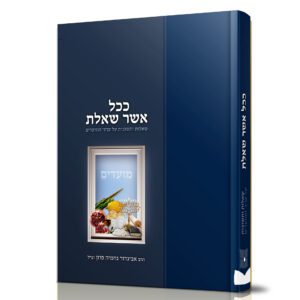 ככל אשר שאלת מועדים